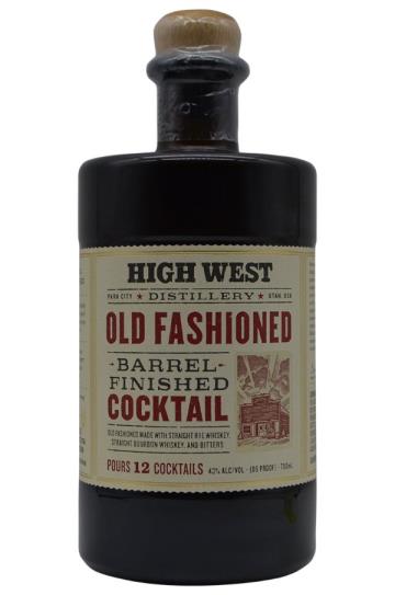 High West Distillery Old Fashioned Barrel Finished Cocktail