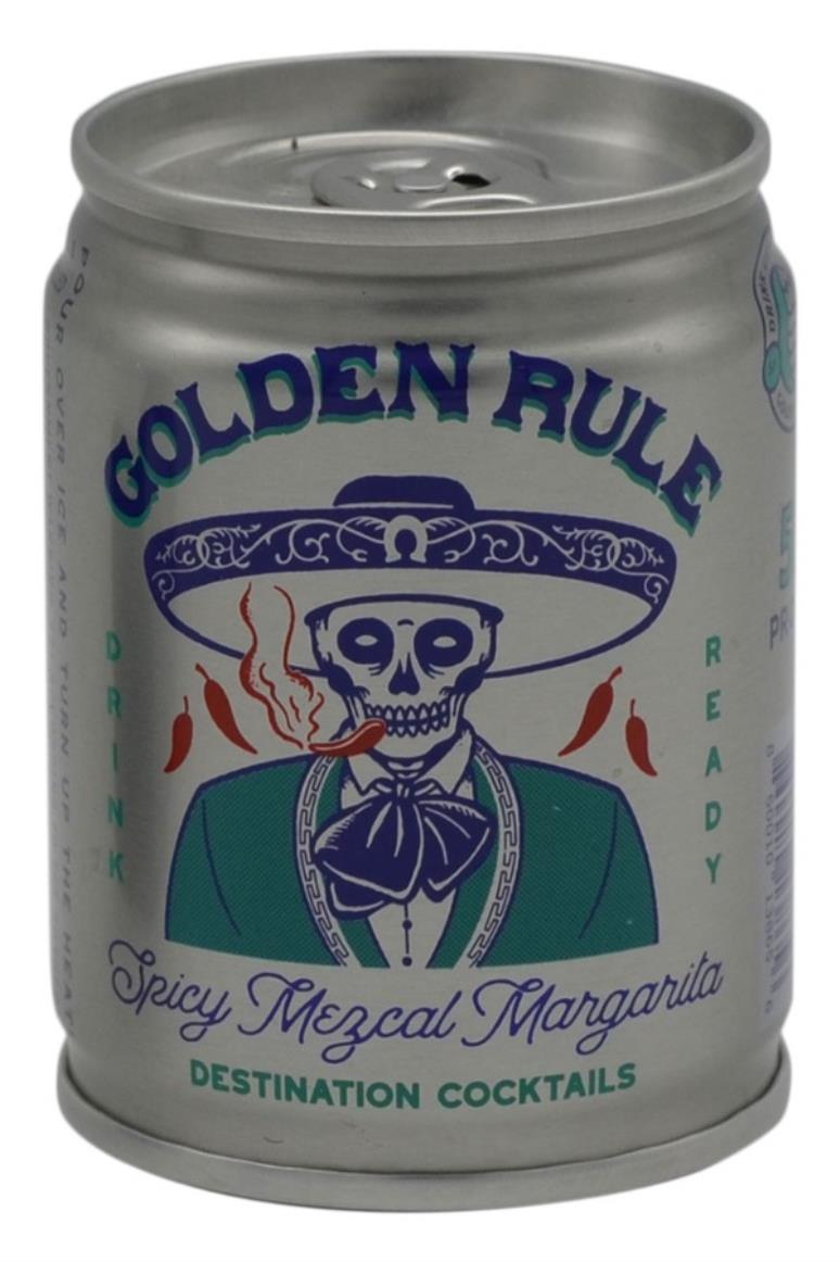 Golden Rule Spirits Spicy Mezcal Margarita Cocktail 100ml Single Can