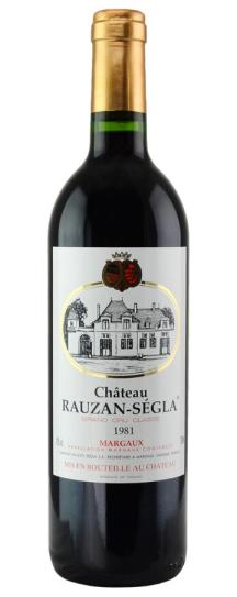 1981 Rauzan-Segla (Rausan-Segla) Bordeaux Blend