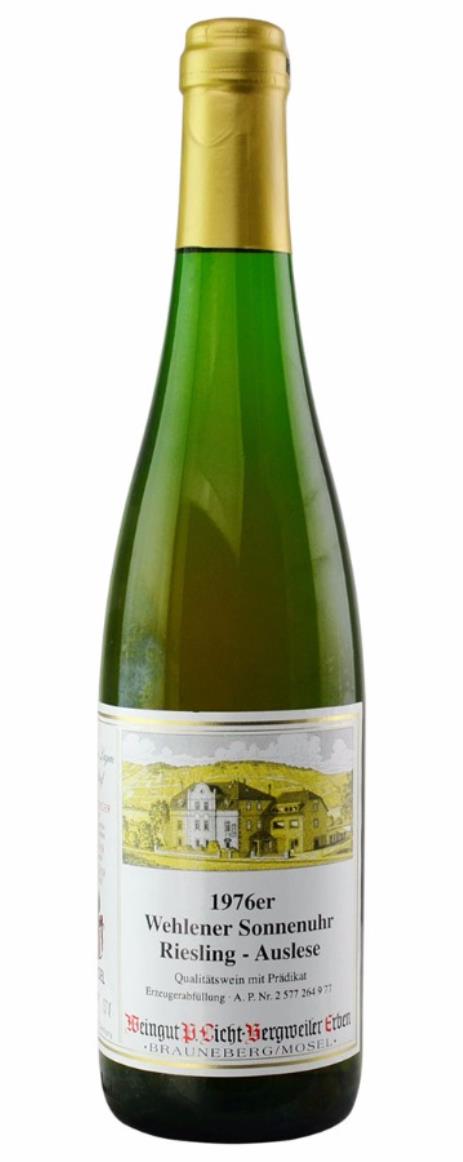1976 P. Licht Bergweiler Erben Wehlener Sonnenuhr Riesling Auslese