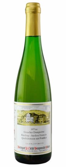 1971 P. Licht Bergweiler Erben Graacher Domprobst Riesling Eiswein