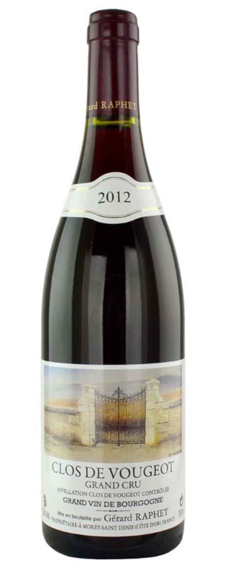 2012 Domaine Gerard Raphet Clos Vougeot