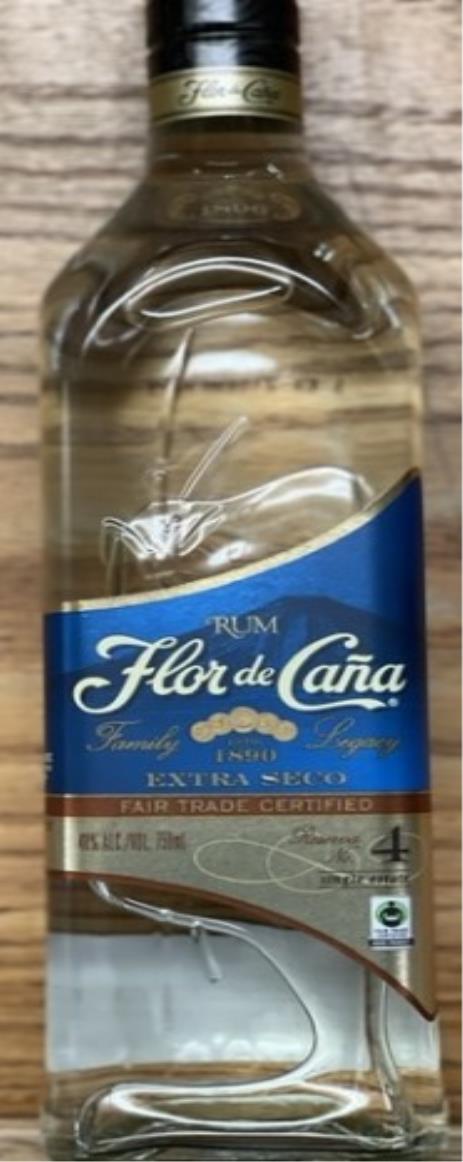 Flor de Cana Extra Dry Seco 4 Year Old White Rum