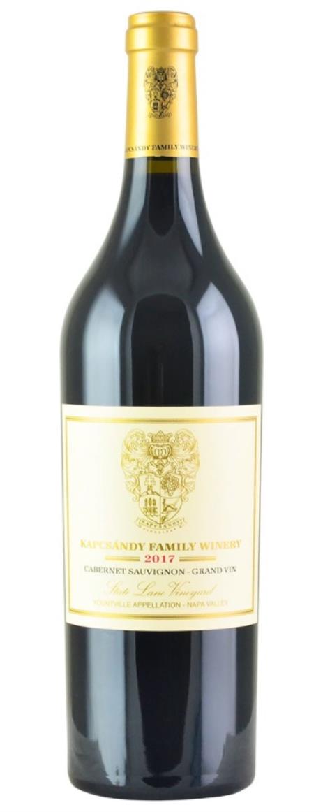 2017 Kapcsandy Family Winery Cabernet Sauvignon Grand Vin  State Lane Vineyard