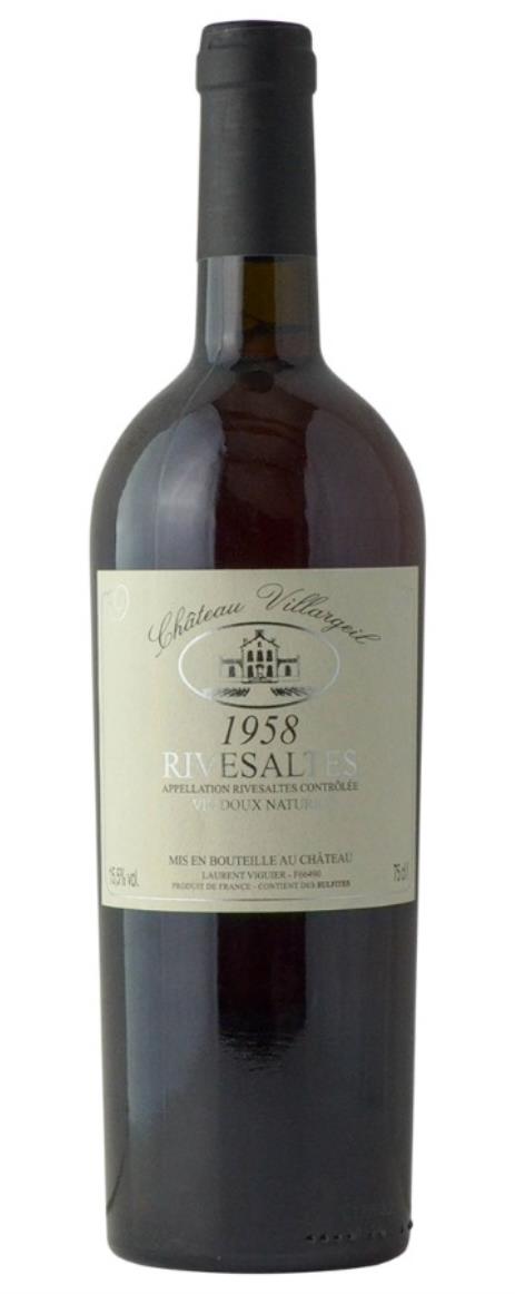1958 Chateau Villargeil Rivesaltes Vin Doux Naturel