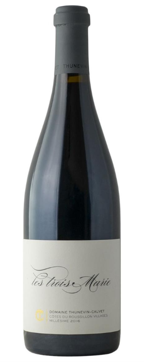 2016 Domaine Thunevin-Calvet Cotes du Roussillon Villages Cuvee Les Trois Marie