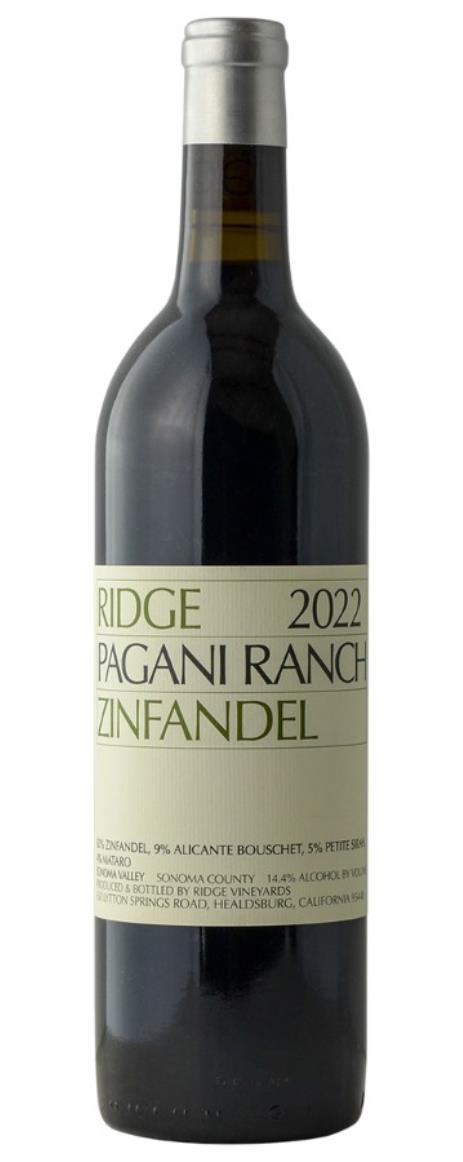 2022 Ridge Zinfandel Pagani Ranch