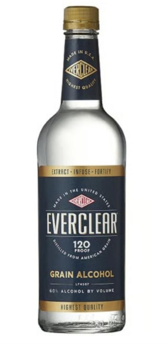 Luxco Everclear 120 Proof Grain Alcohol